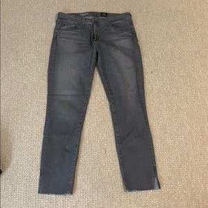 AG The Prima Ankle Gray Denim Pant